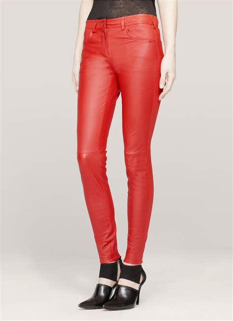 givenchy red leather pants|Givenchy jeans men's.